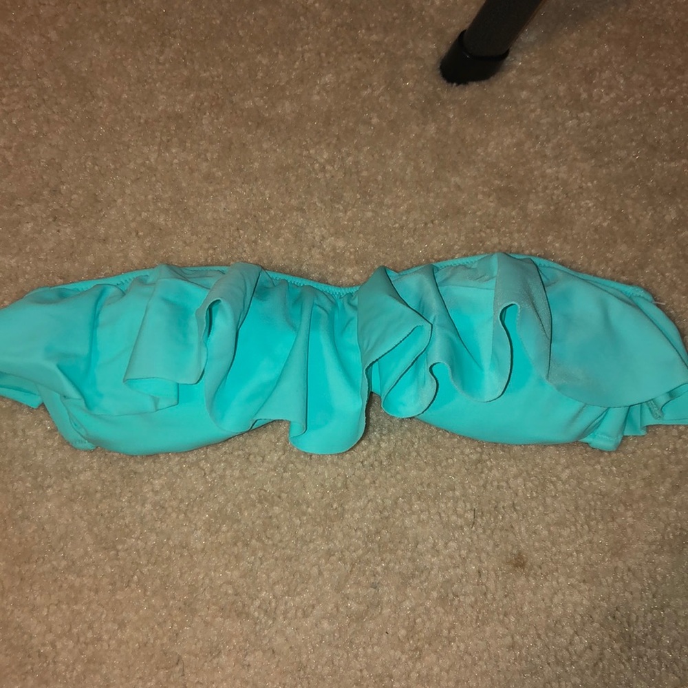 XS VS PINK TURQUOISE FLARE BIKINI TOP